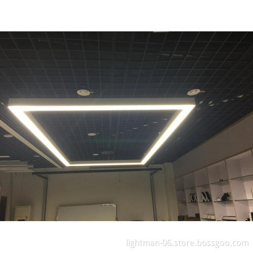 Suspended LED Pendant Linear Light Fixtures: 36W-48W, White/Black, 600mm-1200mm Length